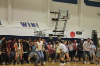 Seniors at the dance-off.