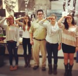 History Teacher Dave Case impersonates Kim Jong Ill.